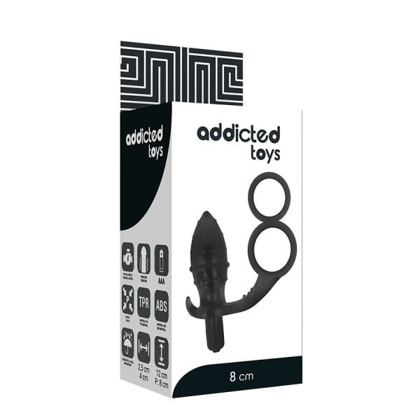 ADDICTED TOYS - ANAL PLUG WITH DOUBLE BLACK RING 5